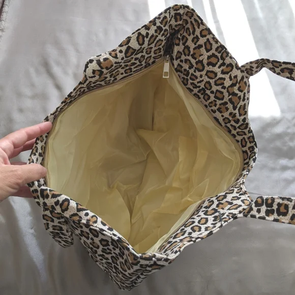 ⚡ LAST ONE⚡XL Leopard Print Shoulder Tote Bag - Picture 6 of 10